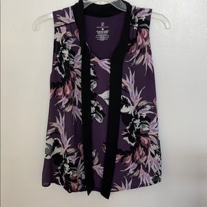 New York and Company purple and black sleeveless